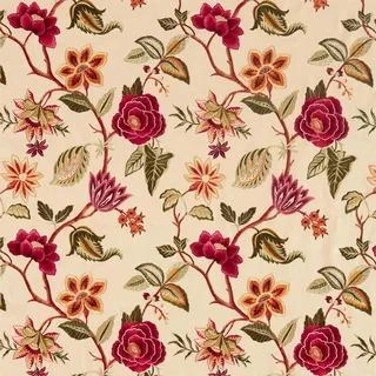 Textile print rebuilt thread by thread by Creative Upscale - before